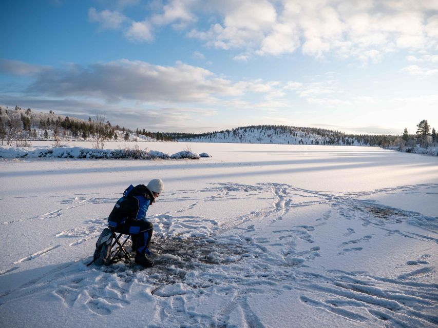 Arctic Fishing & Open Fire Cooking - When the fish becomes your dinner: open-fire cooking in the tent
