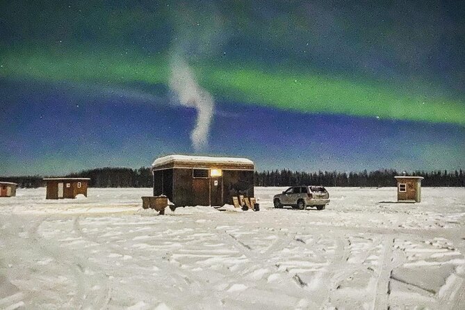 "Aurora Ice" - Ice Fishing & Salmon Dinner Tour - Your Guide Makes the Night: Entertainment, Patience, and Photo Help