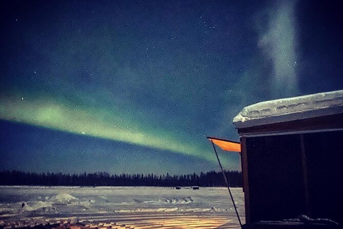 "Aurora Ice" - Ice Fishing & Salmon Dinner Tour - Weather, Clouds, and the Aurora Timing Reality Check