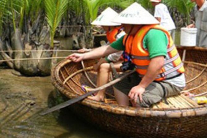 Basket Boat in Hoi An( visit water coconut forest,Crab fishing ) - Crab fishing in the Bay Mau nipa forest canals