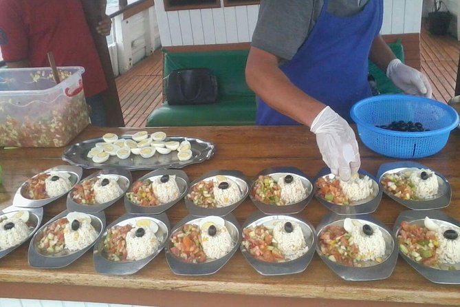 boat trip from 9 am to 3 pm fishing & swimming & barbecue & dessert - Key things to know before you go