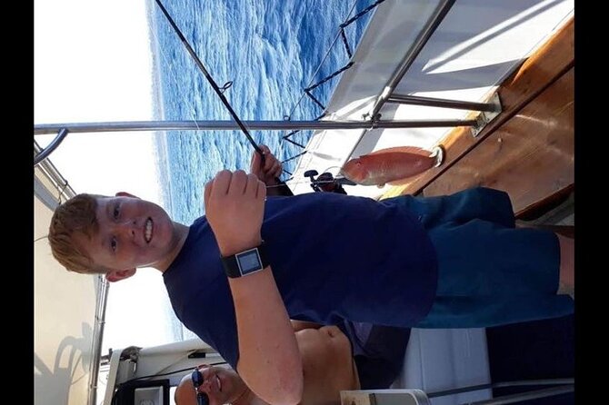 Captain Manolis Fishing with barbecue on the boat - The boat barbecue and what you actually get to eat