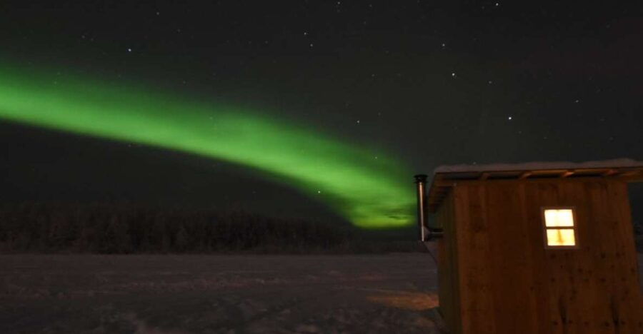 Chena Lake: Aurora Borealis Viewing & Ice Fishing Adventure - Food strategy: reindeer sausage, hot cocoa, and the fish cookout