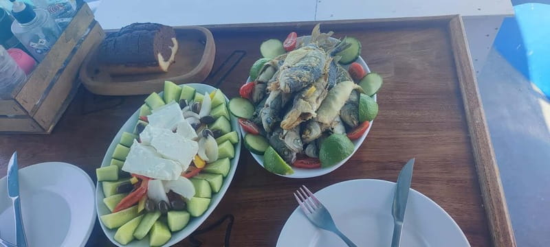 Crete: Boat Cruise with Fishing, Swimming, Lunch, and Drinks - Snorkeling and swim stops: what Mirabello Gulf gives you