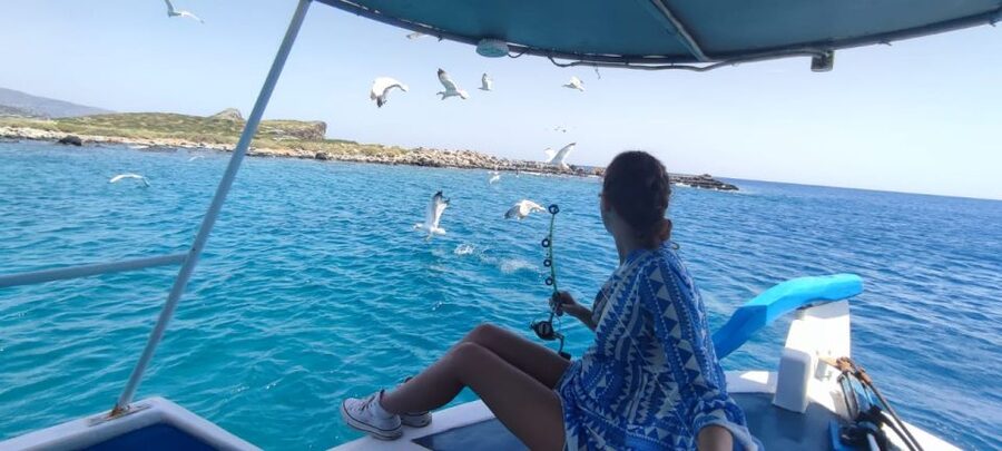 Crete: Fishing & Swimming Boat Cruise with Lunch & Drinks - Lunch on Board: Fresh Fish, Greek Salad, and Drinks That Make Sense