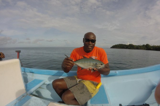 Deep Sea Fishing (Street Food and Beer Included) - Stop 1 at Buccoo Reef: how the 4-hour fishing flow usually feels