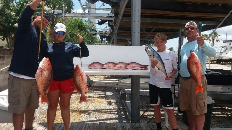 Destin: Kids Fishing Trip - On the water: Emerald Coast and Choctawhatchee Bay fishing action