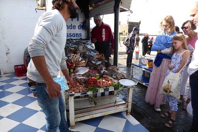 Essaouira The Small Fishing Harbor - Inside the medina walls: Bab Al Minzah Clock Tower and Bab Sebaa