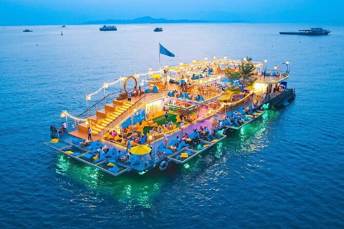 Exclusive Squid Fishing on Chic Floating Café from Pattaya - Entering the floating café world: night fishing with a café twist