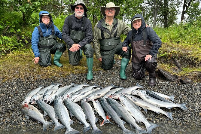 Half day Alaska Salmon Fishing on the Kenai Peninsula - Boats on the Kenai and Kasilof Rivers: what “river-boat fishing” feels like