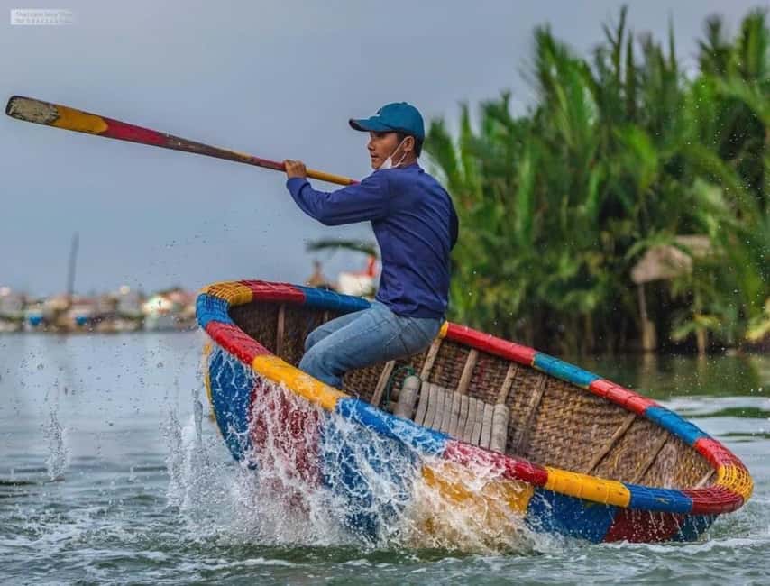 Hoi An: Coconut Basket Boat Ride and Fishing Experience - Paddling lessons and the basket boat race