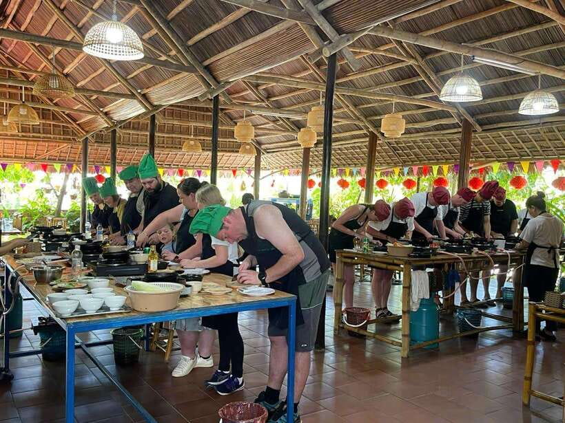 Hoi An: Cooking Class, Crab Fishing-Basket Boat, Market Tour - Cam Thanh coconut forest by basket boat: fun, heat, and local rhythm