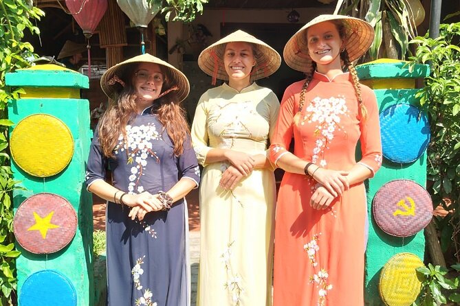 Hoi An Full Lantern Making Class , Basket Boat , Crab Fishing And Food - Stop 2: Coconut village photos and an Ao Dai basket boat ride