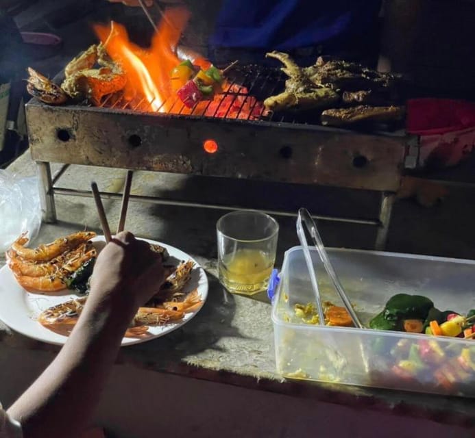 Hoi An: Sunset BBQ Fishing tour with Locals by Boat Cruise - Charcoal BBQ on the Water: Sticky-Rice Wine, 2 Beers, and Good Energy