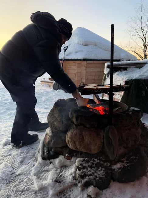 Ice Fishing Adventure in Levi with Salmon Soup - From Burger King to Frozen Quiet: How the Day Really Flows