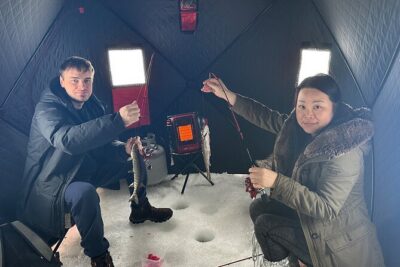 Ice Fishing in Fairbanks - Heated ice fishing tents: comfort that changes everything
