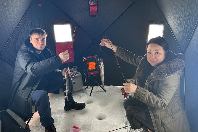 Ice Fishing in Fairbanks - Heated ice fishing tents: comfort that changes everything