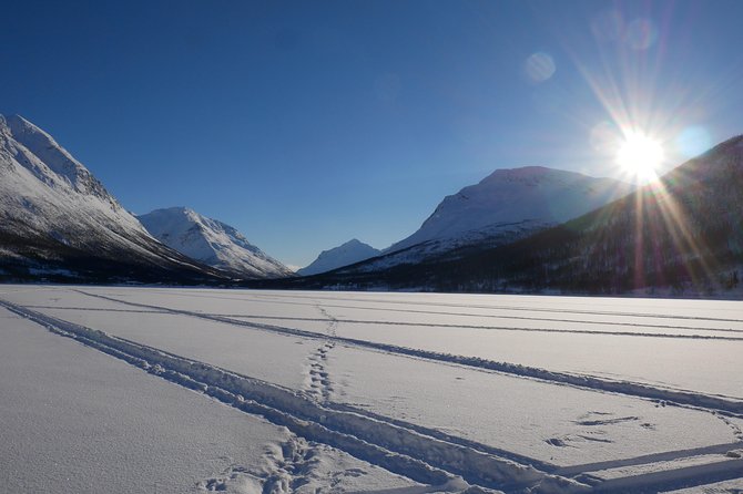 Ice Fishing On The Fjord - The cozy part: basecamp meal and Lyngen Alps views
