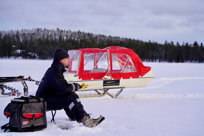 Ice Fishing with Snowmobiles - Price and value: $178.84 for 4 hours of guided winter fun