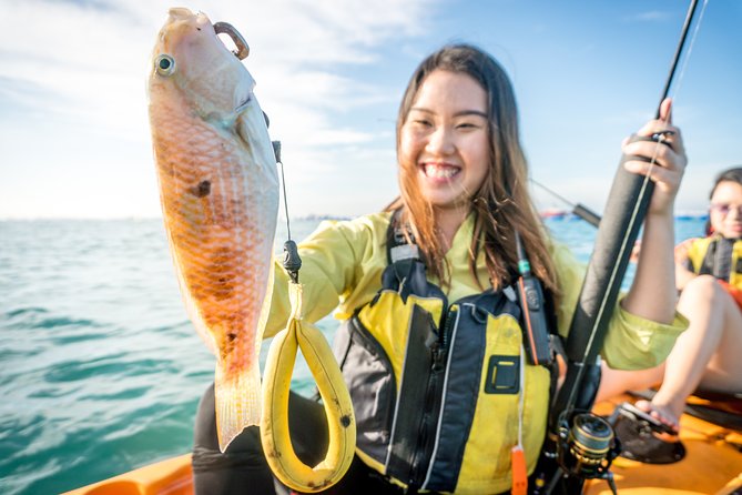 Kayak Fishing in Singapore, Sentosa, East Coast: Day, Sunset & Night Adventures - Tanjong Beach to Siloso: getting comfortable fast