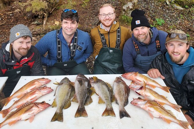 Ketchikan Alaska Fishing and Wilderness Dining - Open-air skiff fishing in Tongass waters: gear makes the day
