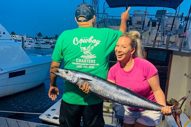 Key West Private Fishing Charters- 4 HRS 36 FT HATTERAS COWBOY - The Costs to Budget For: Fuel Surcharge, Food, and Gratuity