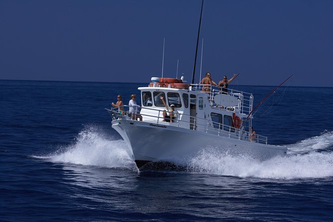 Kona Hawaii Fishing/Snorkel Large Group Private Charter on OE II - How the 4 to 8 hour window plays out on the OE II