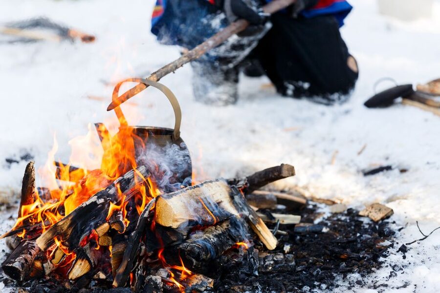 Levi: Ice Fishing by Snowmobile - The arctic forest ride: why the journey is half the fun