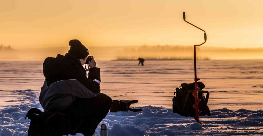 Levi: Ice Fishing on a Frozen Lake - Getting to the frozen lake from Sirkka (and why the timing matters)