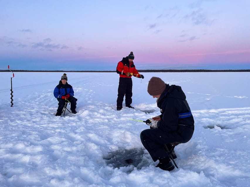 Levi: Ice Fishing Trip in a small group - Getting There From Myllyjoentie 2: A Short Ride, Then Out on the Ice