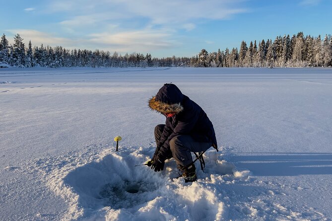 Levi: Small group ice fishing experience - Language and Ticket Ease (So You Can Focus on Fishing)