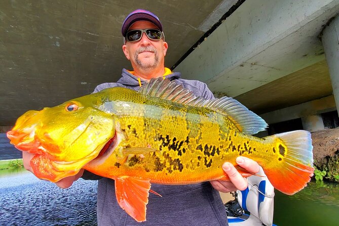 Peacock Bass Fishing Trip near Miami South Beach - Stop-by-stop: where Clevelander South Beach Club, Blue Lagoon, and Miami Beach fit in