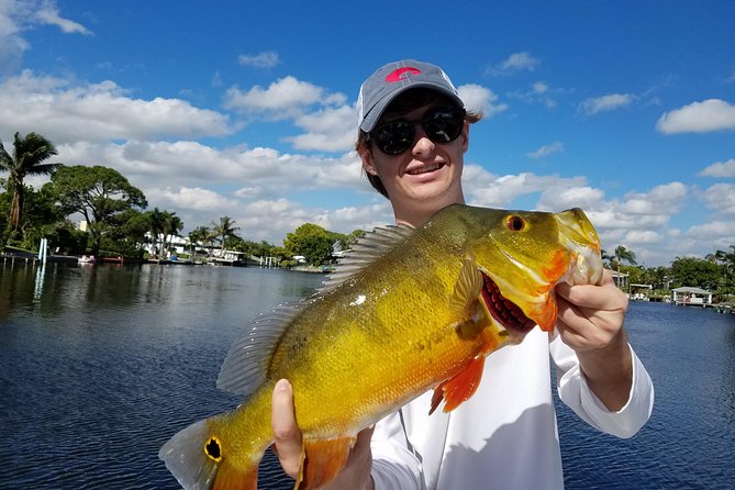 Peacock Bass Fishing Trips near Boca Raton - Launching from Lake Ida Dog Park: Quick Boarding, Then Out on the Water