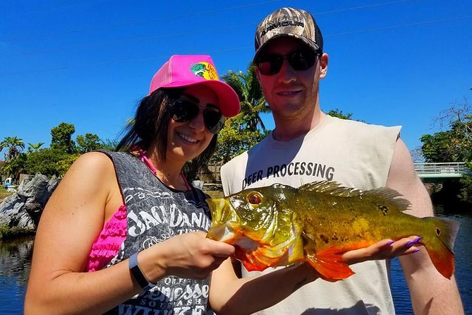 Peacock Bass Fishing Trips near Palm Beach Florida - What’s included: gear, tackle, water, and marina support