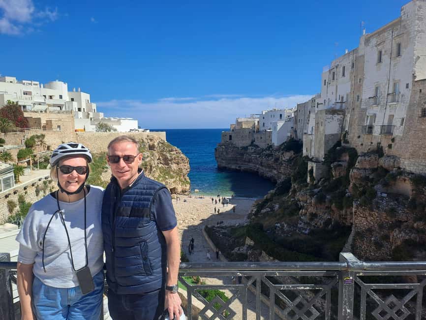 Polignano: Guided e-bike tour, sea cliffs & San Vito - Lama Monachile Beach: A Quick Pause with Big Atmosphere