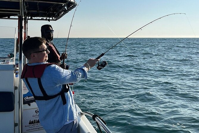 Private Game Fishing Trip with Sightseeing in Muscat - The boat setup: semi-shade, restroom, and the comfort that keeps you focused