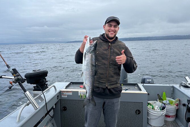 Puget Sound Fishing Charter - Captain Lorenzo and a boat day that fits both rookies and regulars