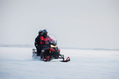 Rovaniemi: Ice Fishing & Snowmobile Safari Combo Day - Meeting at the Arctic Circle Snowmobile Park (Santa Claus Village or the city)