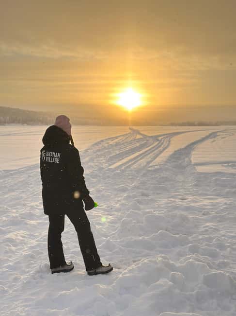 Rovaniemi: Ice Fishing The Finnish Way - Shaman Village start: warm welcome before the ice
