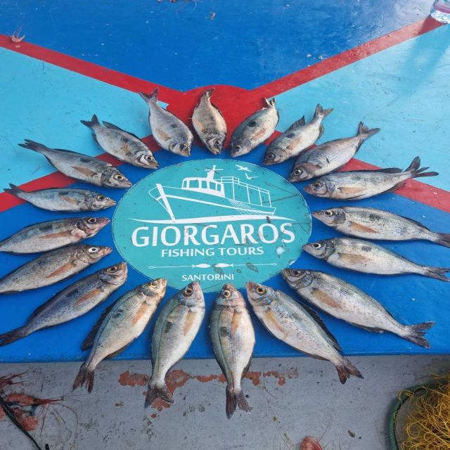 Santorini: Traditional Fishing Trip and Fresh Fish Lunch - Anchoring by Red, White, and Black Beach for the real southern coast views