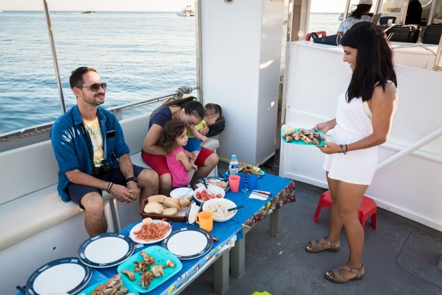 Santorini: Traditional Fishing Trip and Fresh Fish Lunch - Rods in your hands, then a calm-water swim and snorkel