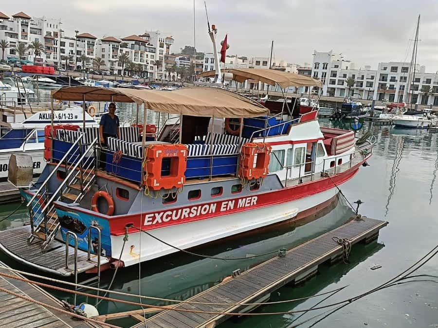 Sea excursion with BBQ, fishing, and swimming - From Agadir to the Atlantic in about 20 minutes