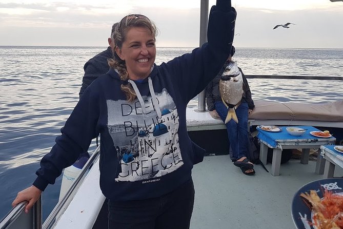 Semi - Private Fishing Tour (transportation included) - The lighthouse and the Rock of Indian at Akrotiri