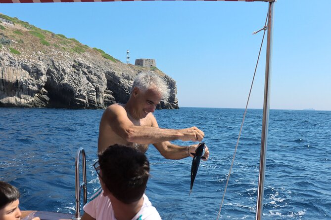 Shared trip with fishing and visit the beauty of Capri island - Punta Campanella Fishing: Hands-On, Not Just Looking