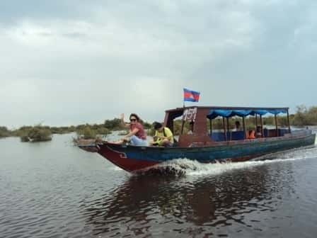 Siem Reap: Tonle Sap Lake - Fishing Village & Flooded Forest - The river boat segment and moving between worlds