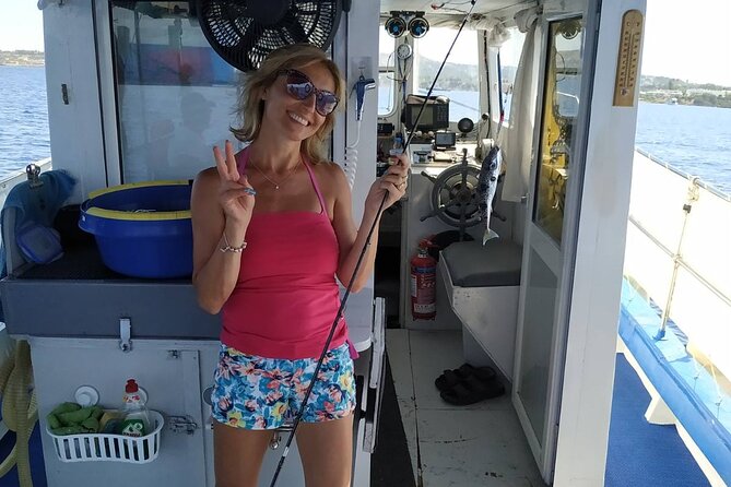 Skevos Fishing Trip Rhodes - Traditional 10-Meter Boat: Comfort, Safety, and Space