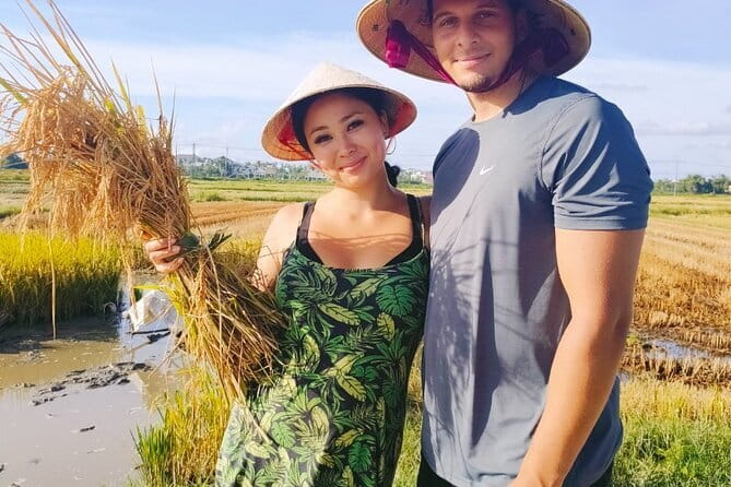 Small Group Bicycle Tour with Farming and Fishing Experience - Palm-thatched houses, water palm products, and bamboo work