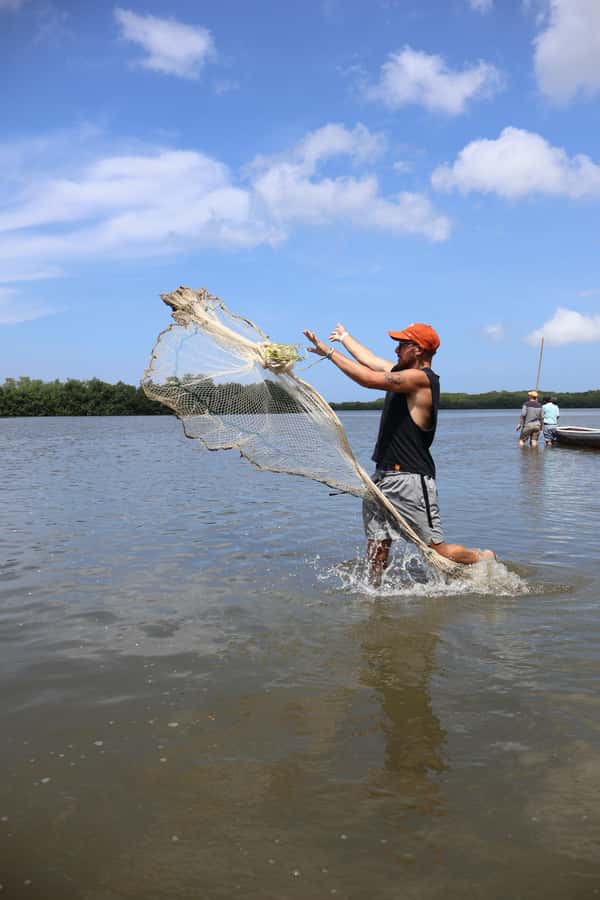 Typical lunch on beach, mangrove tour & fishing with natives - Artisanal Fishing Demonstration and Hands-On Net Casting
