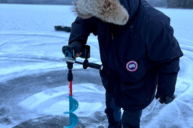 VIP Ice Fishing "ICEBREAKER" Lunch in Glass Igloo - VIP Icebreaker: what the day feels like